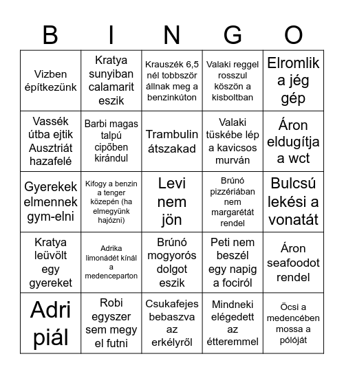 BINGO Card