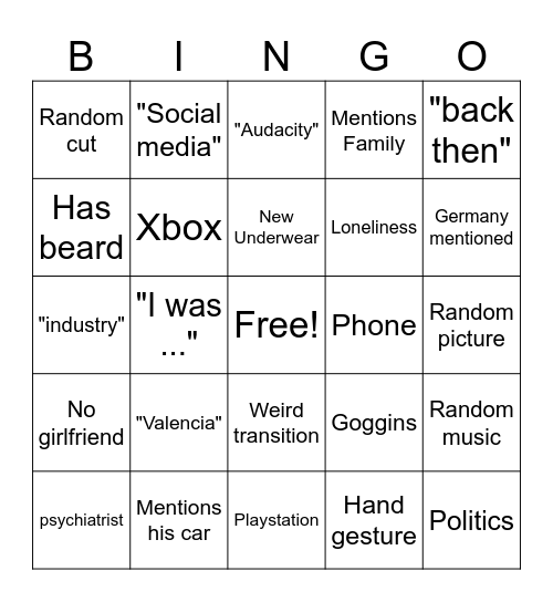 Hvalica Bingo Card
