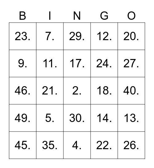 Safety BINGO 2026 Bingo Card