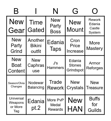 2026 Heidel Ball Bingo Card