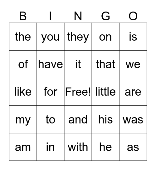 Rainbow words purple & blue Bingo Card