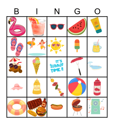 Summer Fun! Bingo Card
