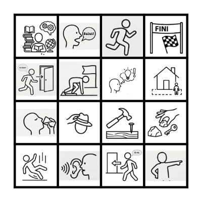 3rd Person Verbs Bingo Card