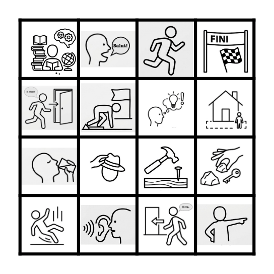 3rd Person Verbs Bingo Card