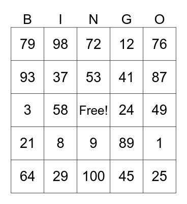 MINOR FAMILY REUNION, 2026 Bingo Card