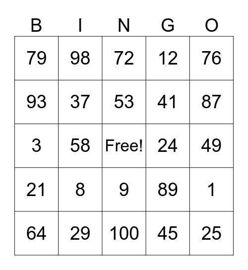 MINOR FAMILY REUNION, 2026 Bingo Card