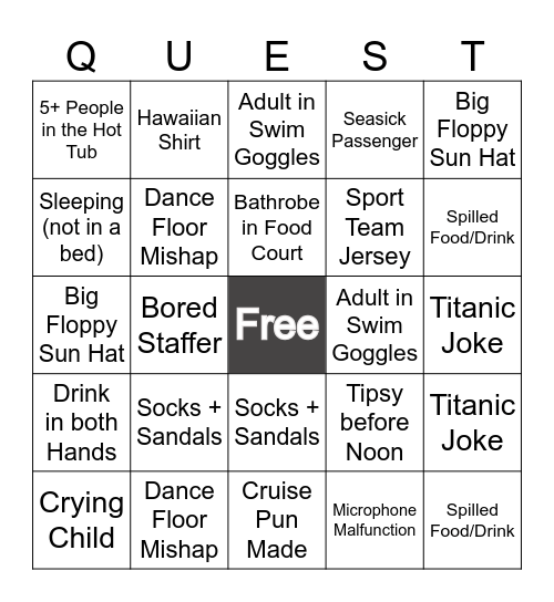 People Bingo Card