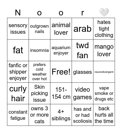 Bingo Card