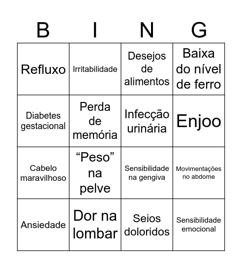 Chá da Heloísa Bingo Card