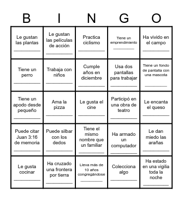 BINGO AMIGOS Bingo Card