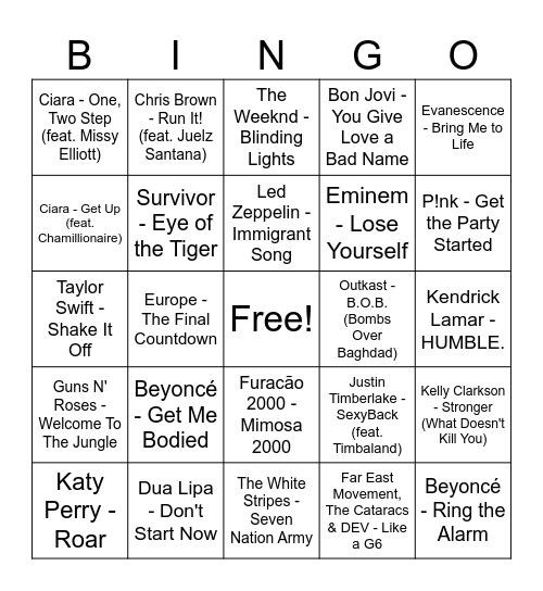 ROUND 5 Bingo Card