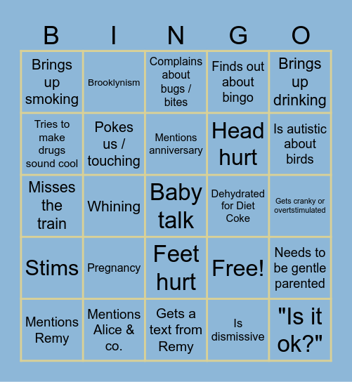 Lingo Bingo Card