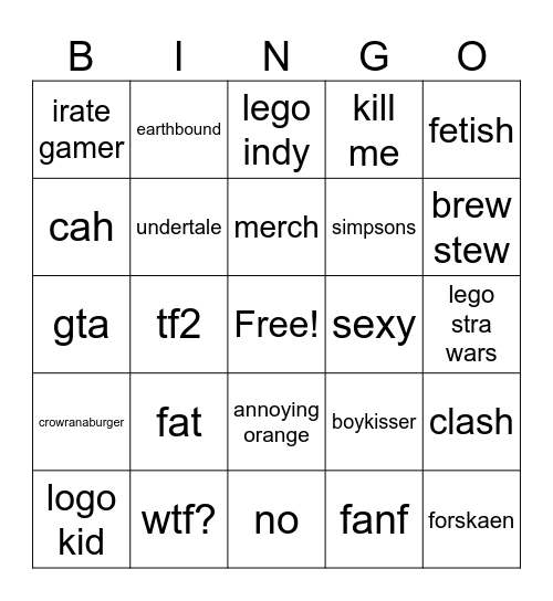 image bing Bingo Card