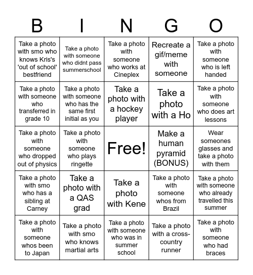 K'n'K Bday Bingo Card