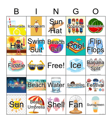 Summer! Bingo Card