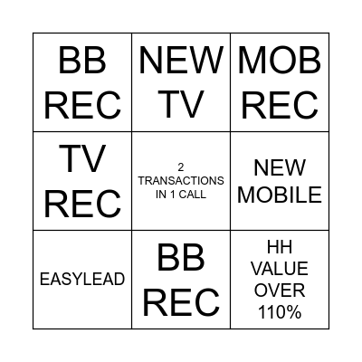 TEAM ALLEN BINGO Card