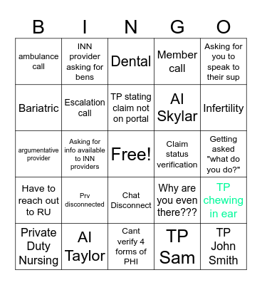 PS Bingo Card