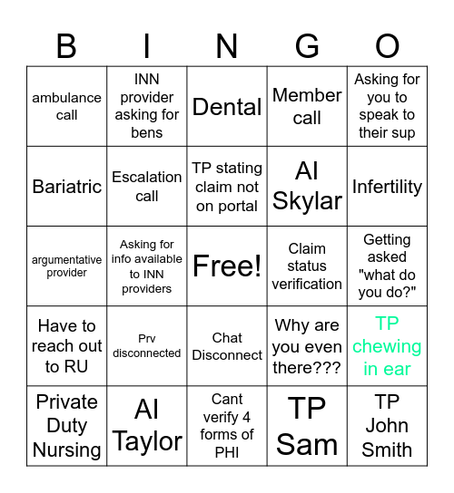 PS Bingo Card