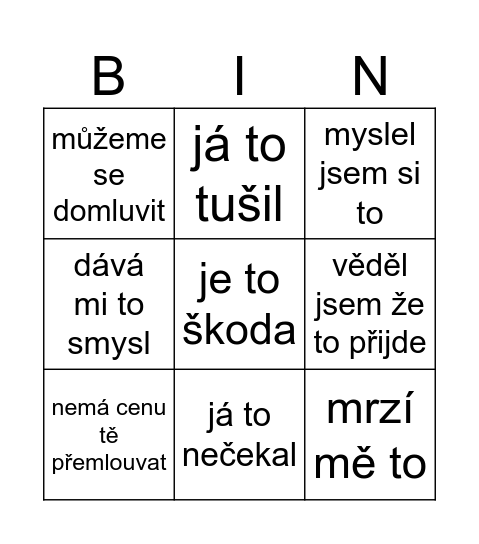 Untitled Bogo Bingo Card
