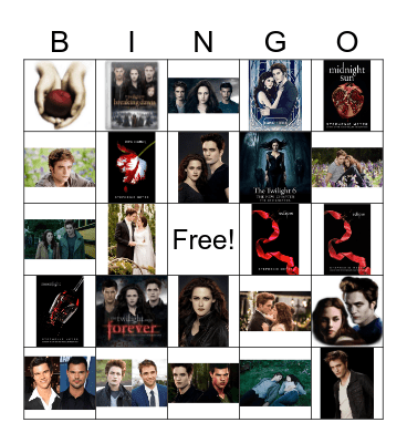 Twilight Bingop Bingo Card
