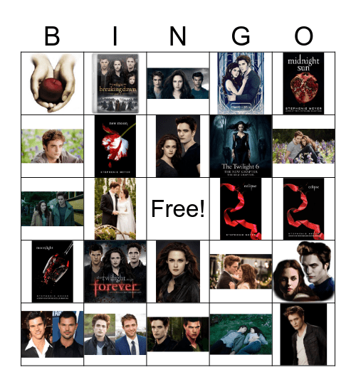 Twilight Bingop Bingo Card
