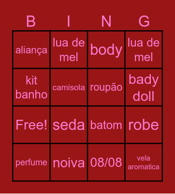 Bingo da Ceci Bingo Card