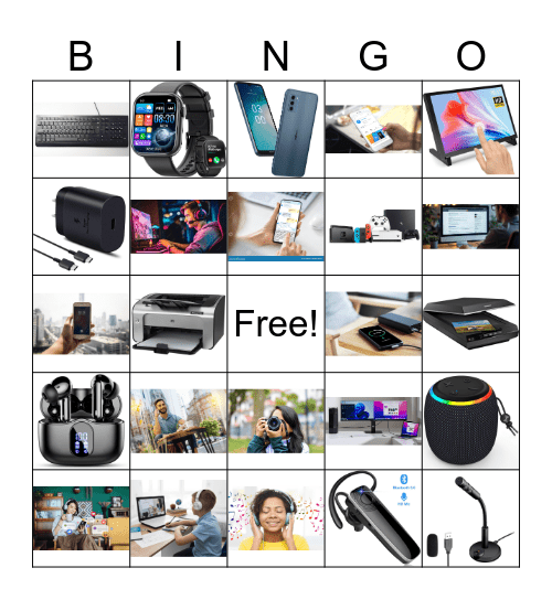 Tech pictures Bingo Card