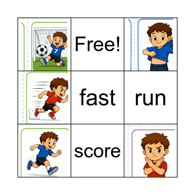 Erick Routine and Football Bingo Card