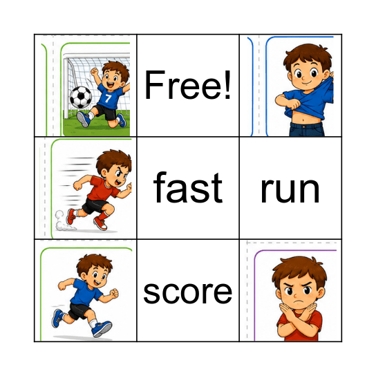 Erick Routine and Football Bingo Card