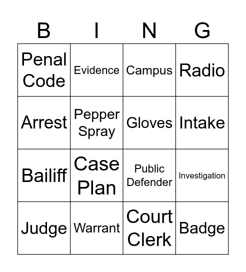 Bring Your Kids to Work Day Bingo Card