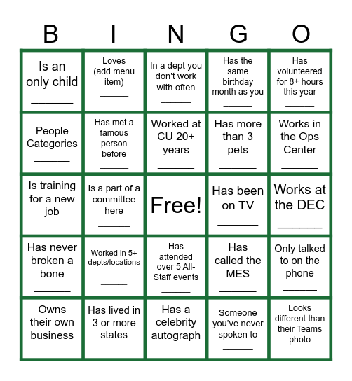 Find-a-Coworker Bingo Card
