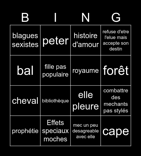 ROUGE RUBIS Bingo Card