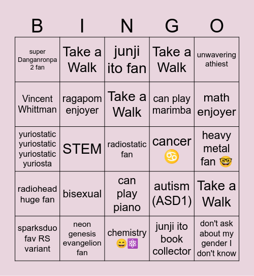 sydney bingo :3 Bingo Card