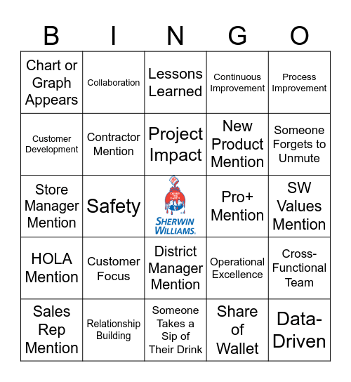 2026 PSG Intern Conference Bingo Card