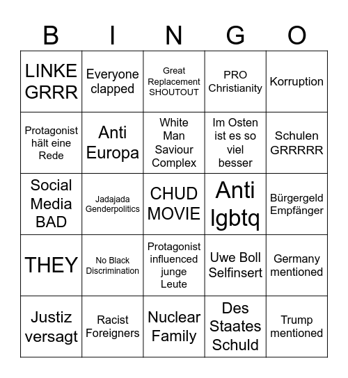 Citizen Vigilante Bingo lmao Bingo Card