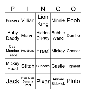 PIN BINGO Card