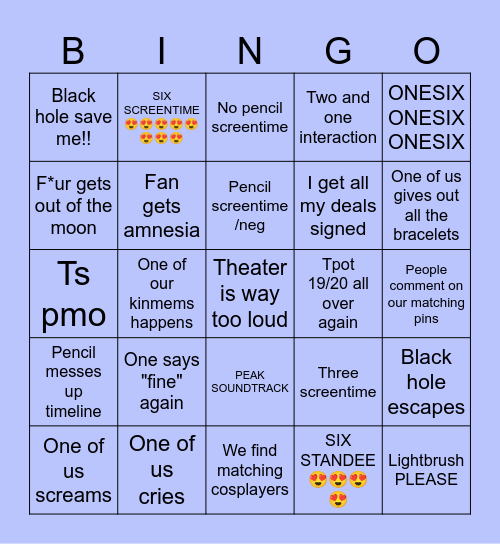 2026 MEETUP Bingo Card