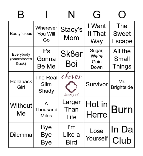 Best of TRL Bingo Card