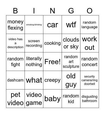 img 6767 Bingo Card