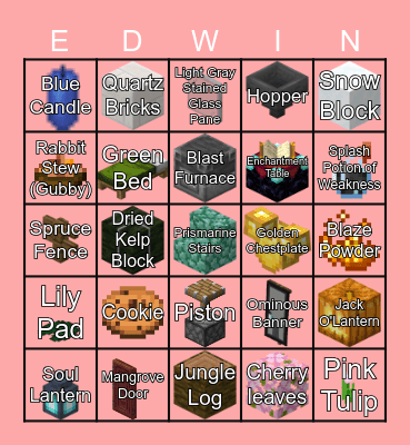 1-Heart Bingo Card