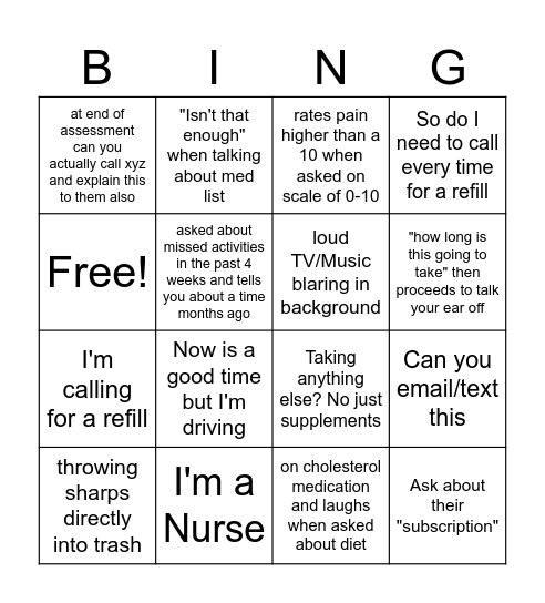 Mid-West BINGO Card