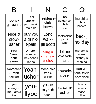 Raymond&Brown Bingo Card