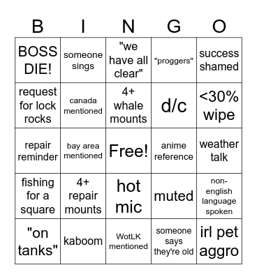 return of the crown Bingo Card