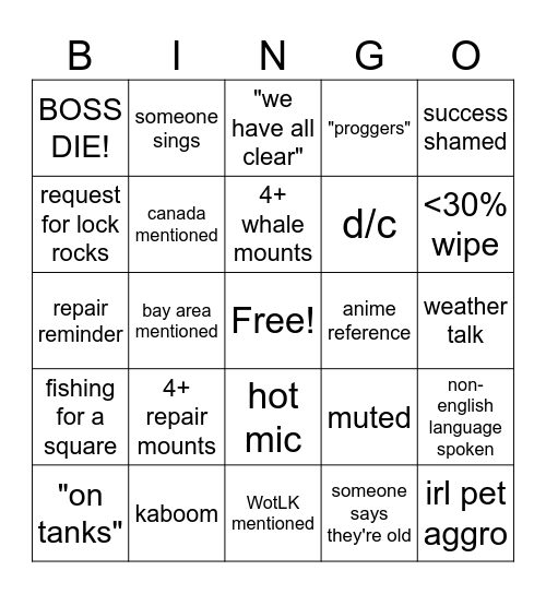 return of the crown Bingo Card