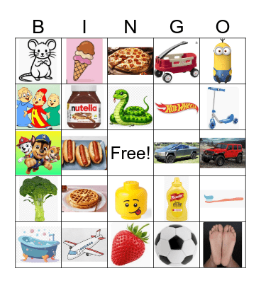 Max's 6 bday Bingo Card