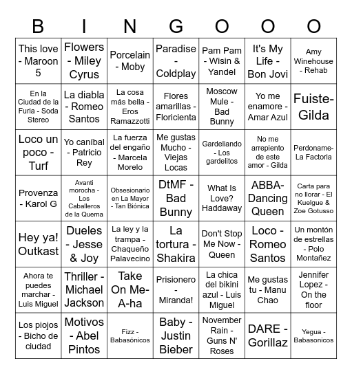 BINGO PAULI FEST Bingo Card