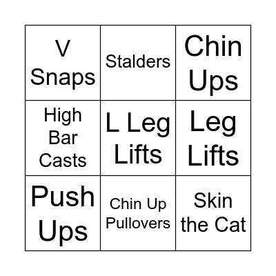ALP 3 Strength Bingo! Bingo Card