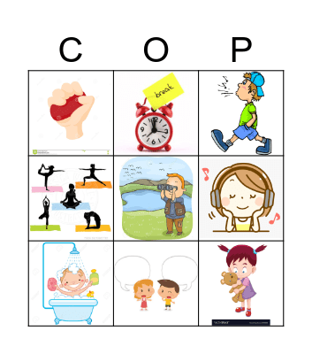 Coping Skills Bingo Card
