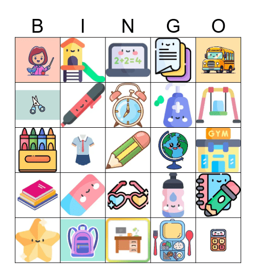 Back to School! Bingo Card