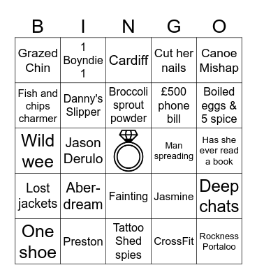 Molly's Bridal Bingo Card